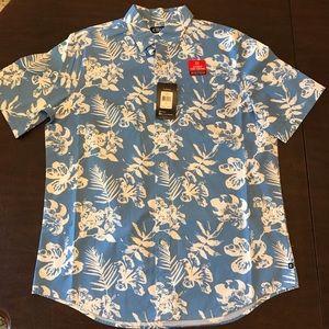 Chaps Floral Button Down